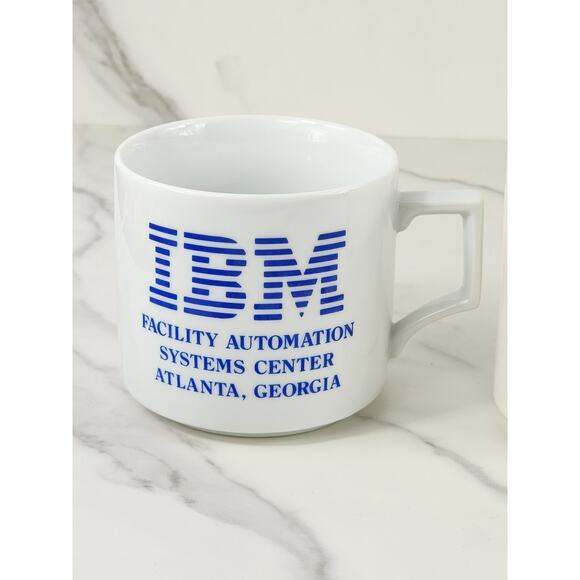 IBM Computer Facility Automation Coffee Mug 10oz Teacup 90s System 3 1/2" x3 Vtg - Picture 2 of 13